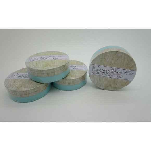 LIBRARY OF FLOWERS Perfumed Creme 018 ROOT - Lot of 4 - Picture 1 of 1